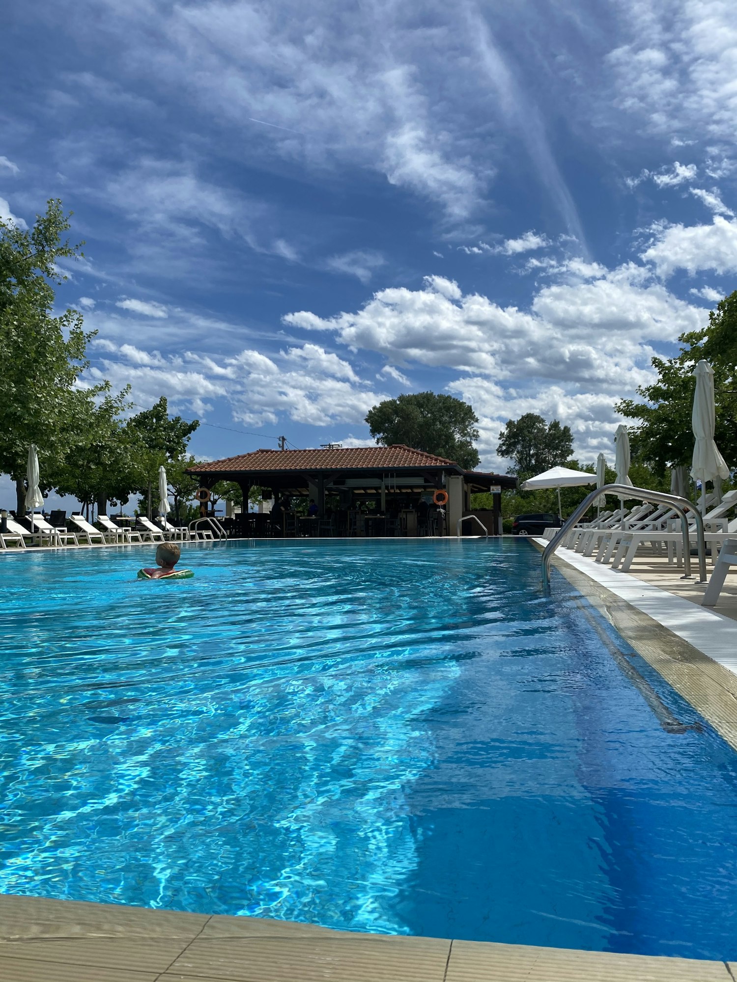 Swimming pool, summer vacation